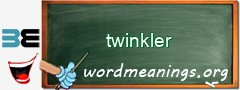 WordMeaning blackboard for twinkler